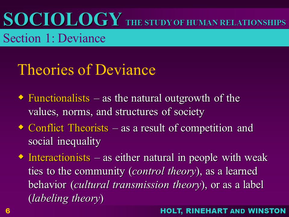 `Cultural Deviance Theory':